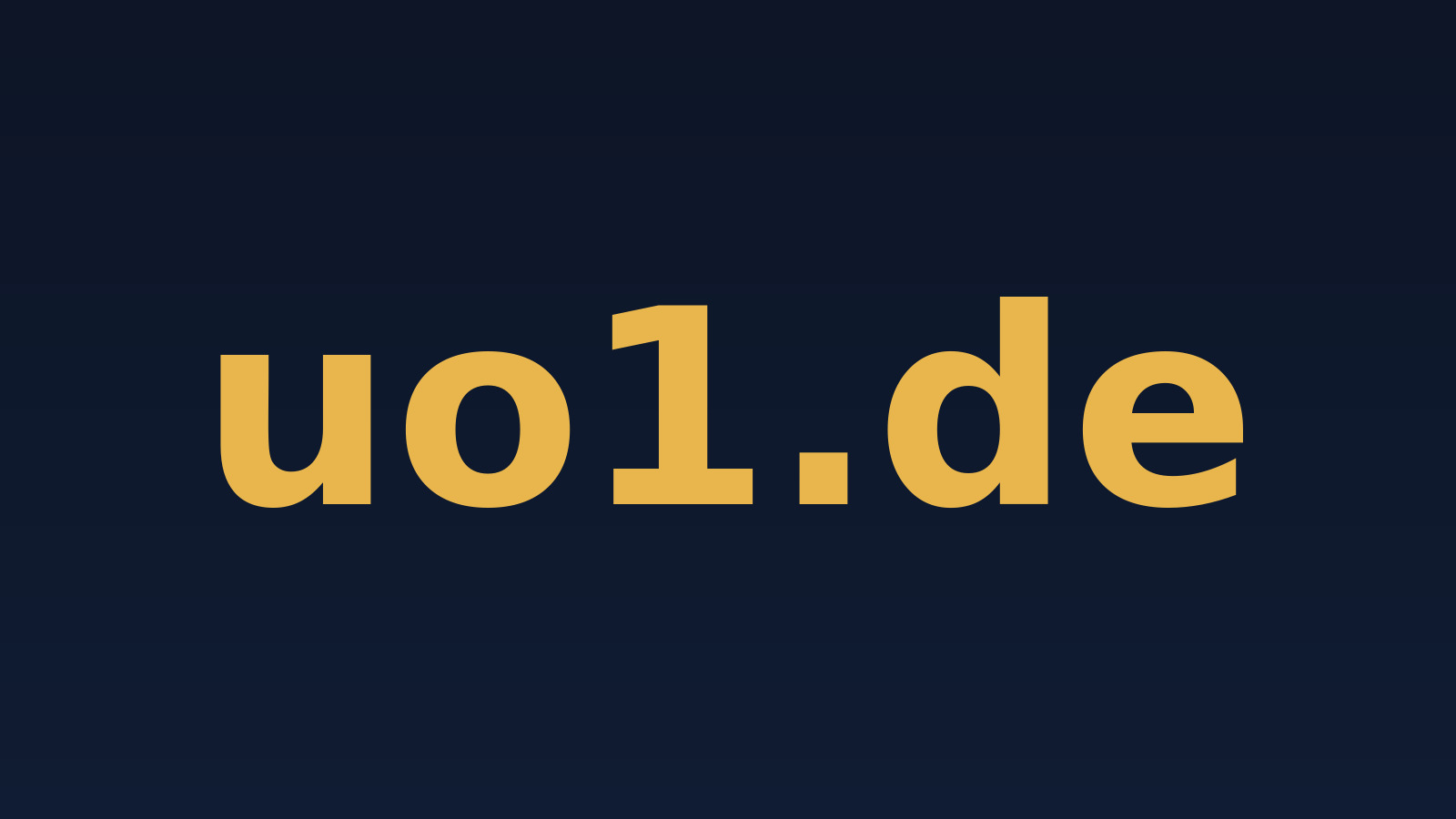 uo1.de – Domain zu verkaufen